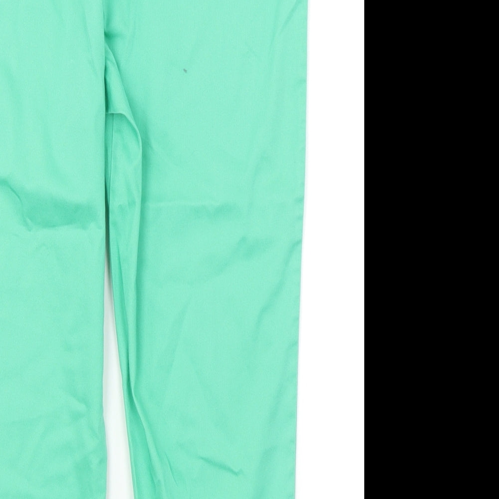 Brand and care label for Simply Stockshop women’s green capri trousers, size UK 10, 20-inch leg