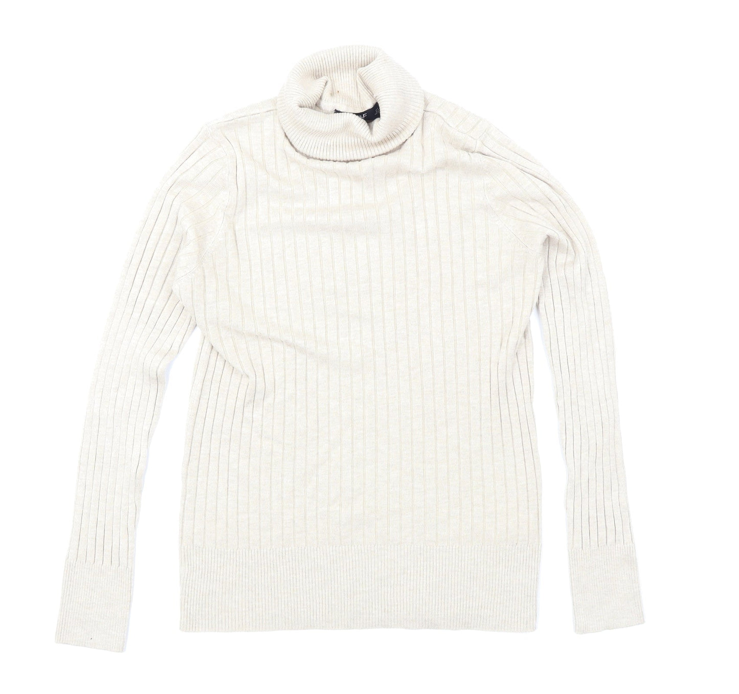 F&F Womens Beige  Knit Pullover Jumper Size 12