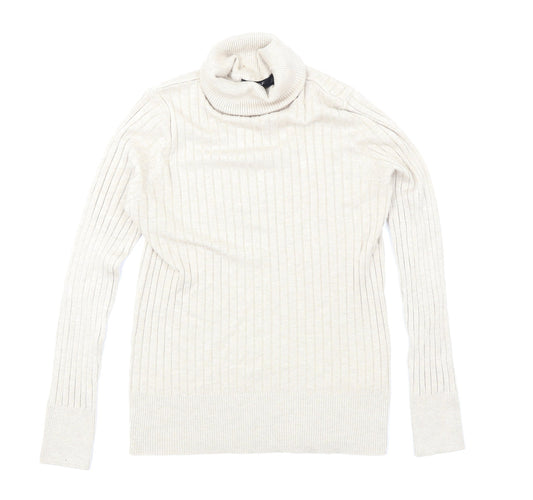 F&F Womens Beige  Knit Pullover Jumper Size 12