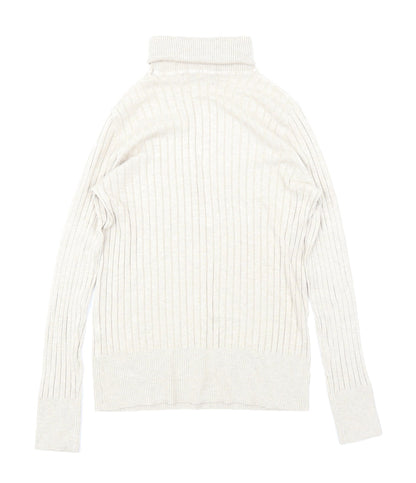 Back view of F&F women’s beige knit jumper, size UK 12