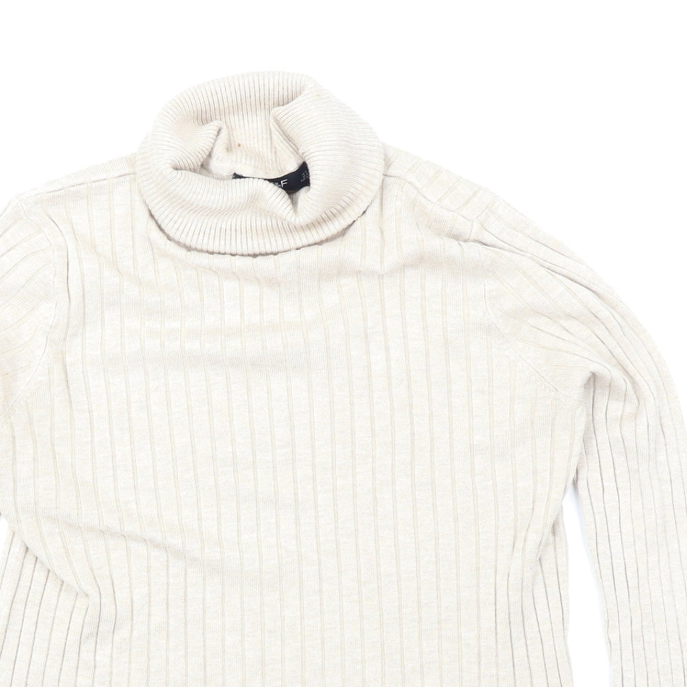 F&F Womens Beige  Knit Pullover Jumper Size 12