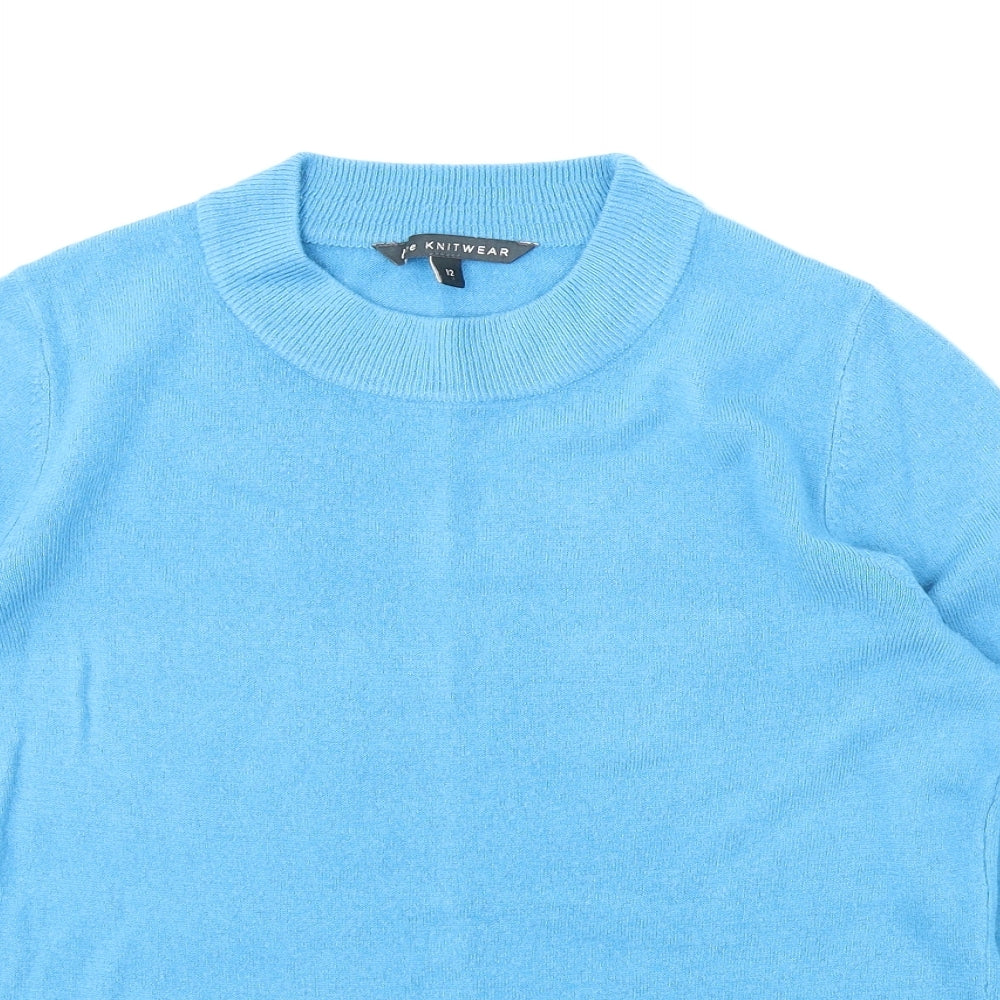 Bon Marché Womens Blue  Knit Pullover Jumper Size 12