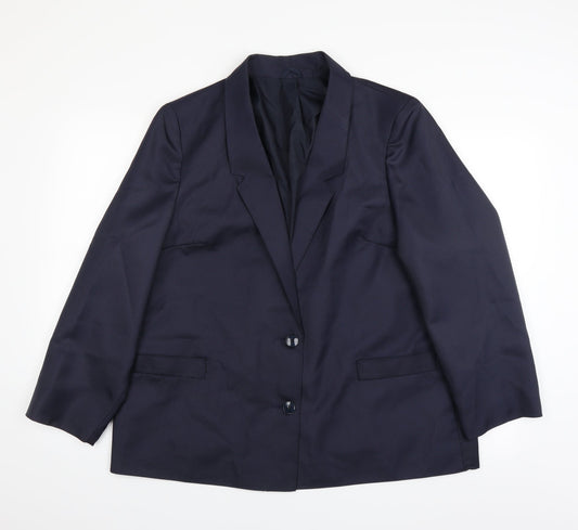 A&V Fashions Mens Blue   Jacket Suit Jacket Size 42
