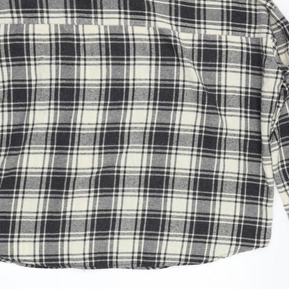 Brand and care label for HEARTBREAK women’s multicoloured check basic button-up, size UK 8