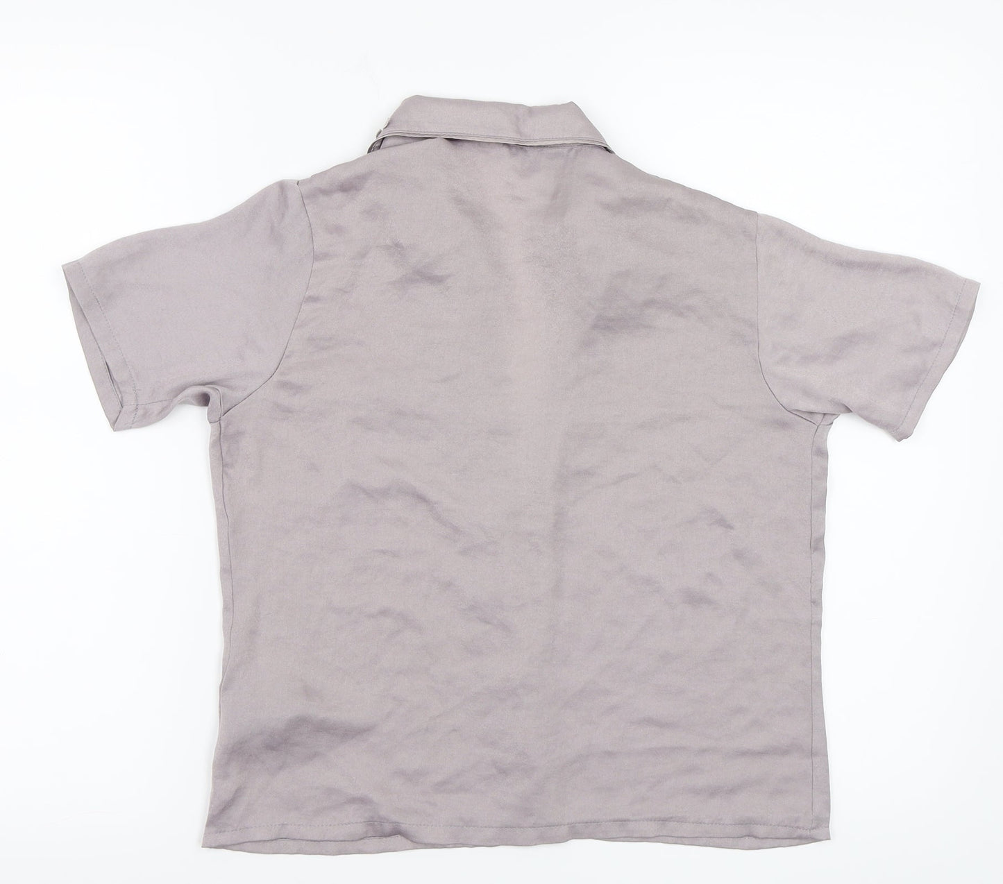 Secret Possessions Womens Grey   Basic Button-Up Size 4