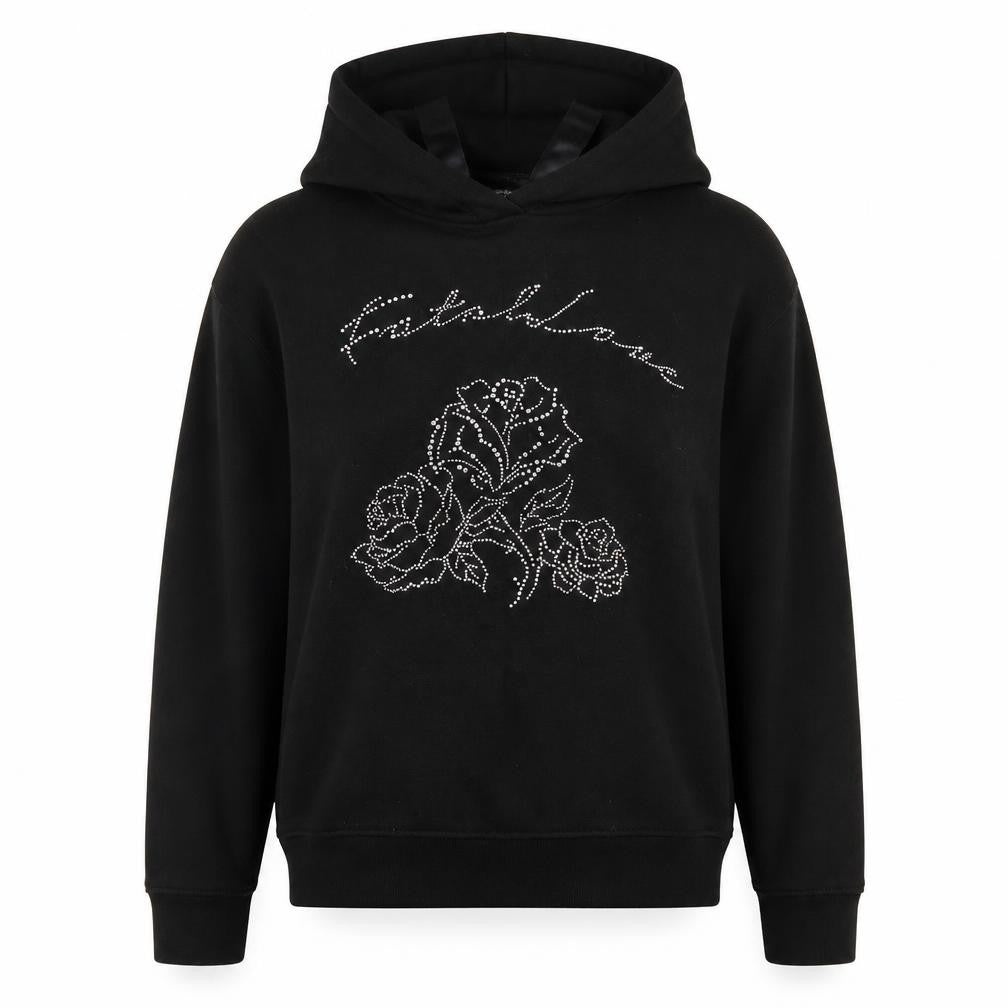 Topshop Womens Black   Pullover Hoodie Size 6