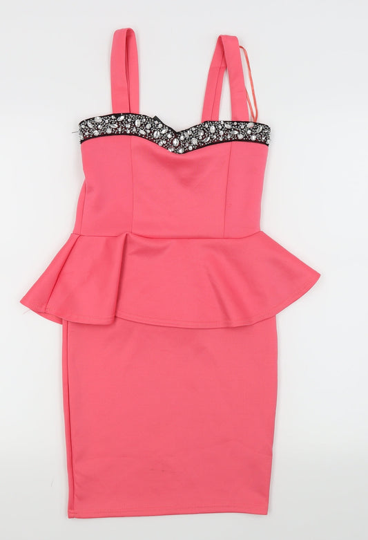 Head Girl Womens Pink   Fit & Flare  Size 8