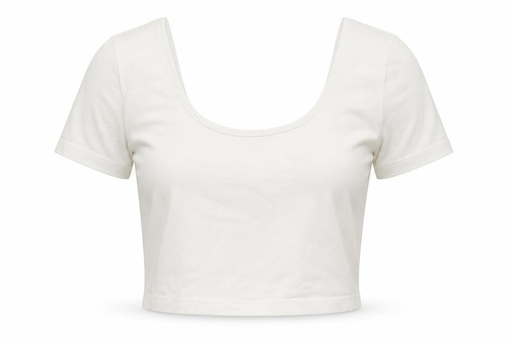 ASOS Womens White   Cropped T-Shirt Size 4