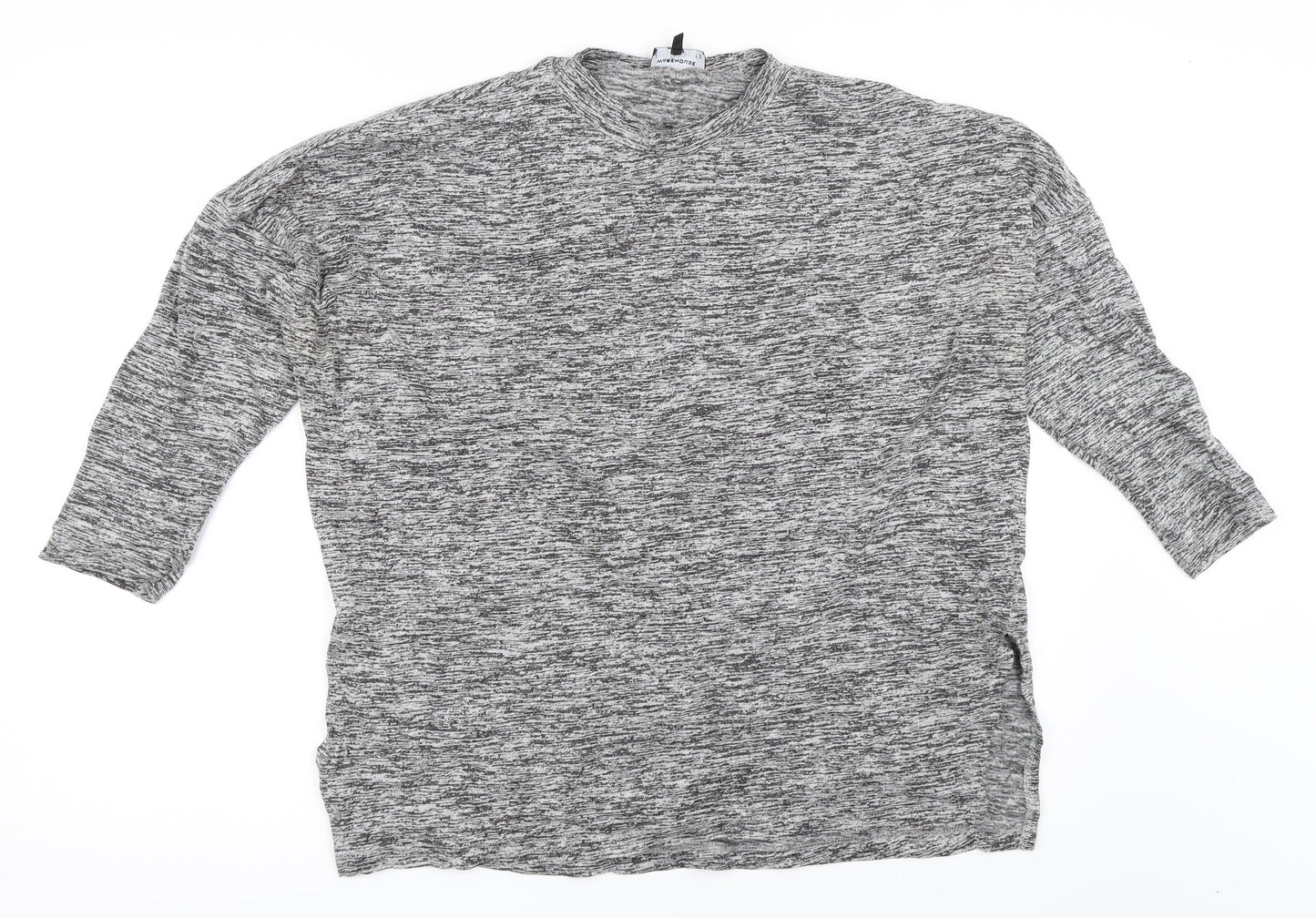 Warehouse Womens Grey   Pullover Jumper Size 12
