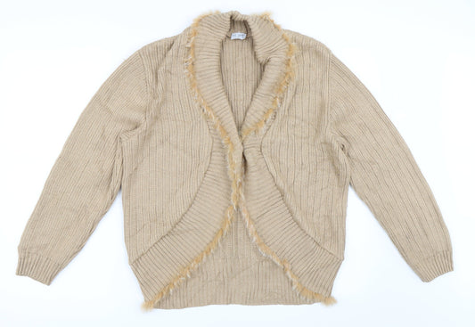 Mink City Womens Beige   Cardigan Jumper Size 38