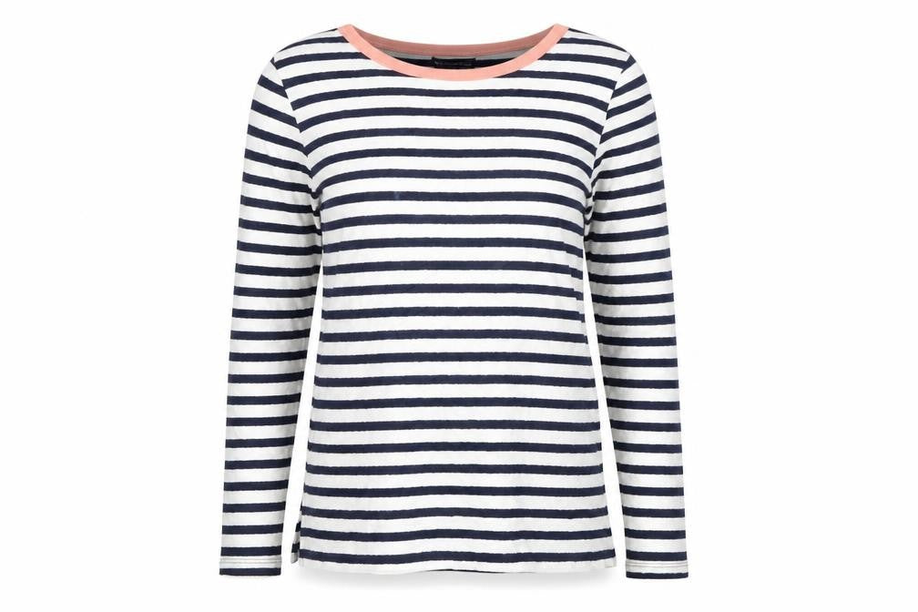 Marks & Spencer Womens White Striped  Pullover Jumper Size 6