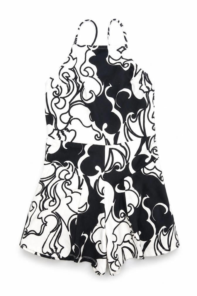 Topshop Womens White Floral  Romper One-Piece Size 8