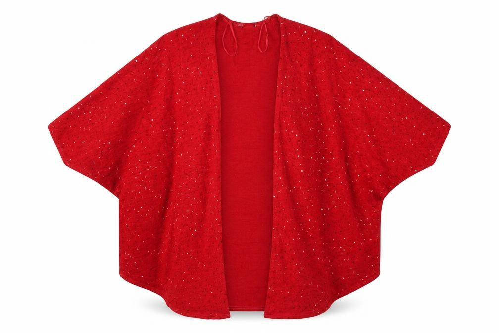 Isle Womens Red Polka Dot  Cardigan Jumper Size S