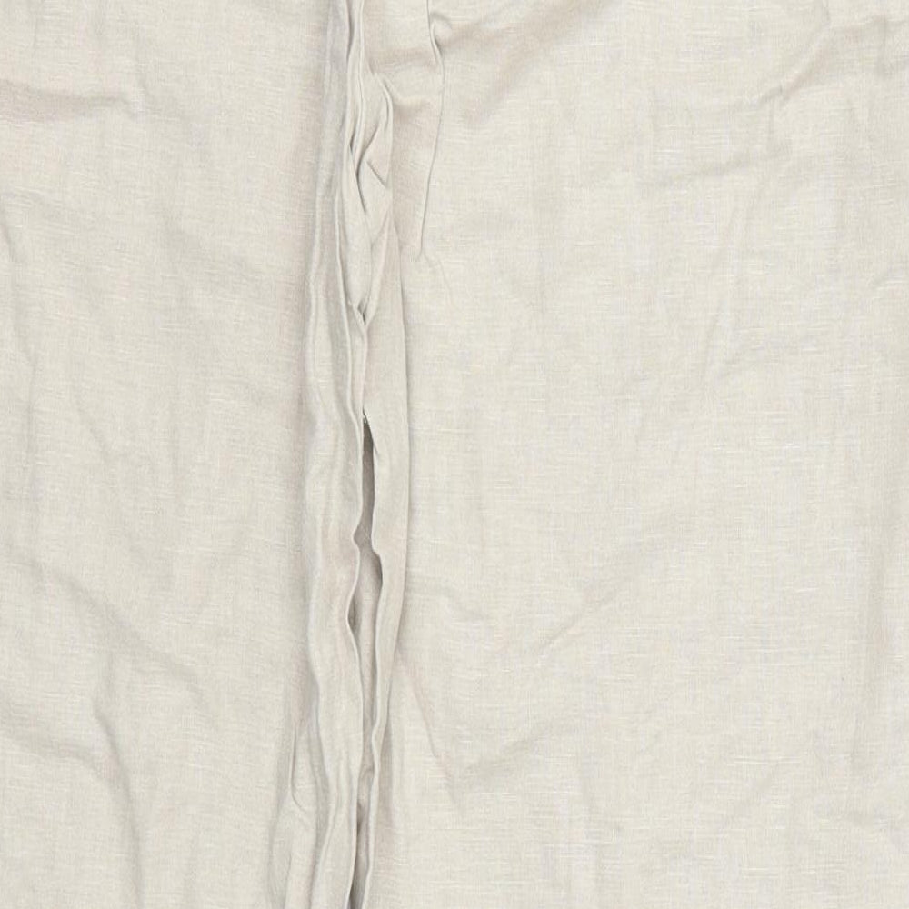 Marks and Spencer Womens Beige   Trousers  Size 16 L28 in