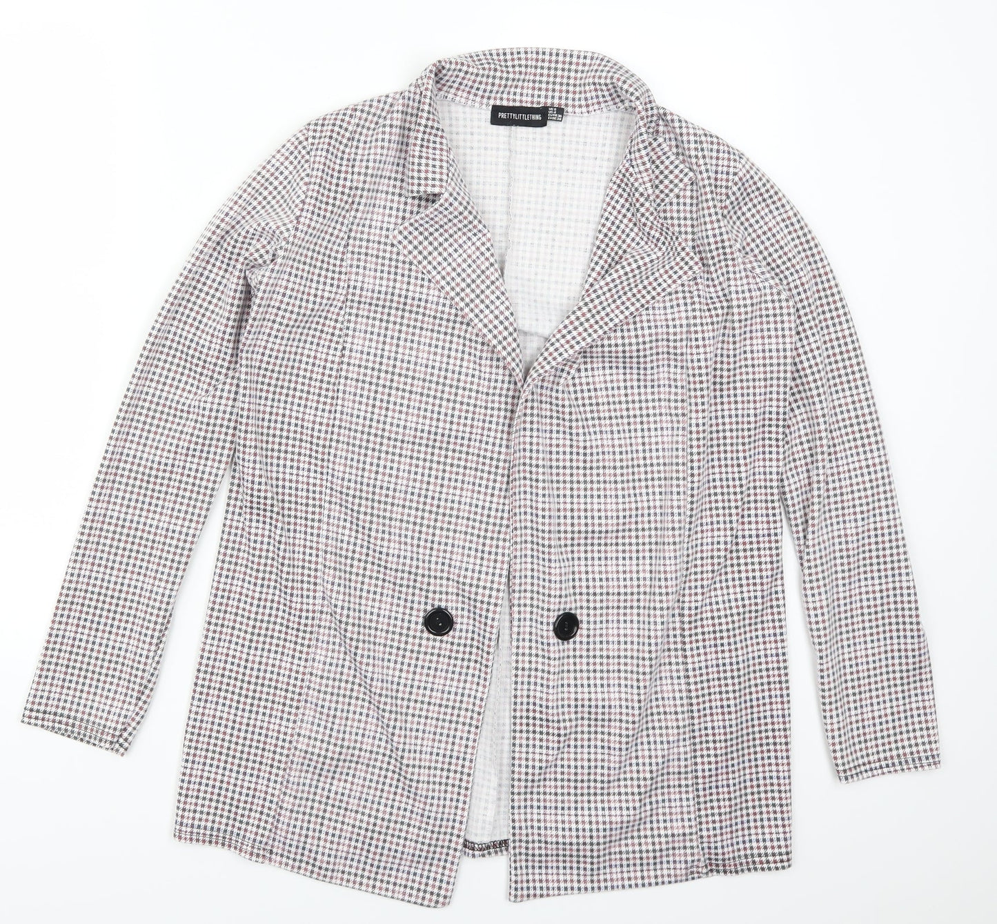 Pretty Little Thig Womens Red Houndstooth  Jacket  Size 8