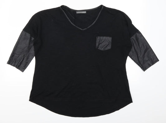 Atmosphere Womens Black   Basic T-Shirt Size 12