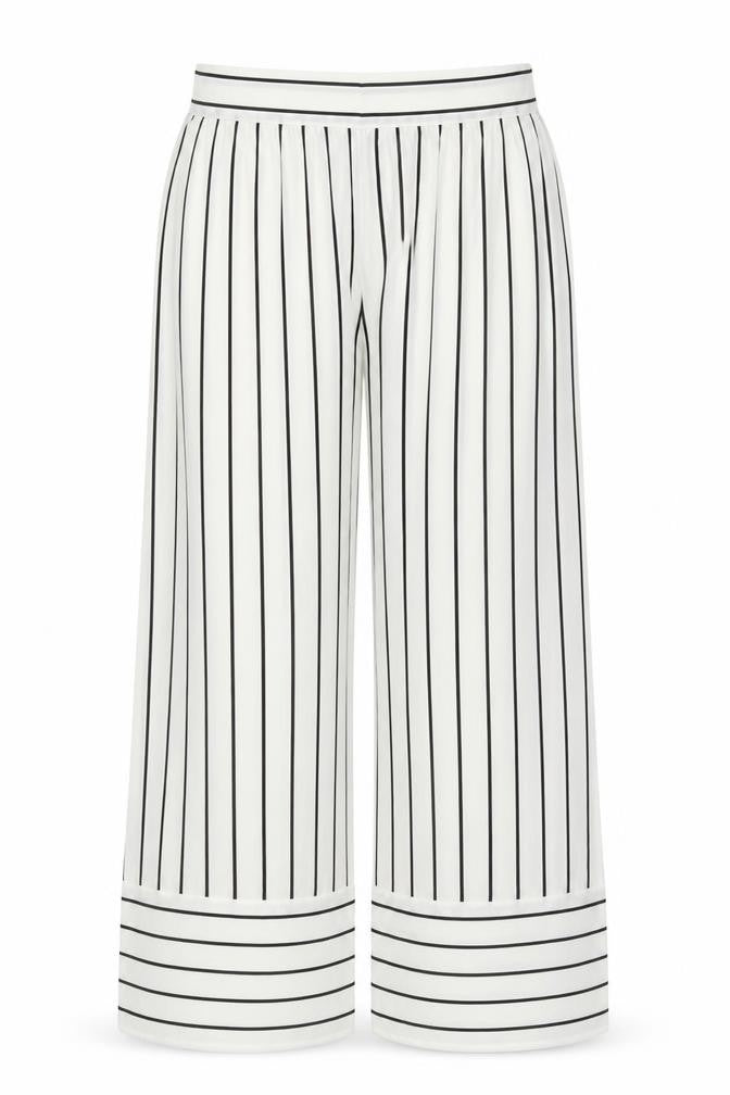 Preworn Womens White Striped  Trousers  Size 31 in L23 in