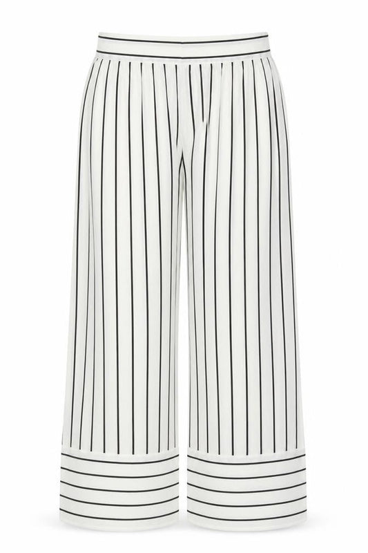 Preworn Womens White Striped  Trousers  Size 31 in L23 in
