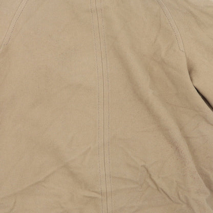Brand and care label for Miss Smith women’s beige pea coat coat, size UK 16