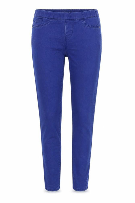 Denim & Co. Womens Blue   Jegging Trousers Size 8 L30 in - Stretch waistband