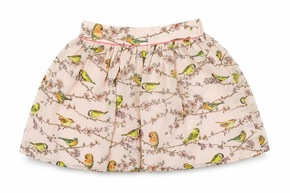 Debehams Girls Pink Animal Print  Flare Skirt Size 7 Years