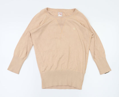 Additional front view of ROK women’s pink basic t-shirt, size S