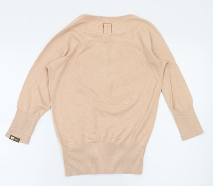 Back view of ROK women’s pink basic t-shirt, size S