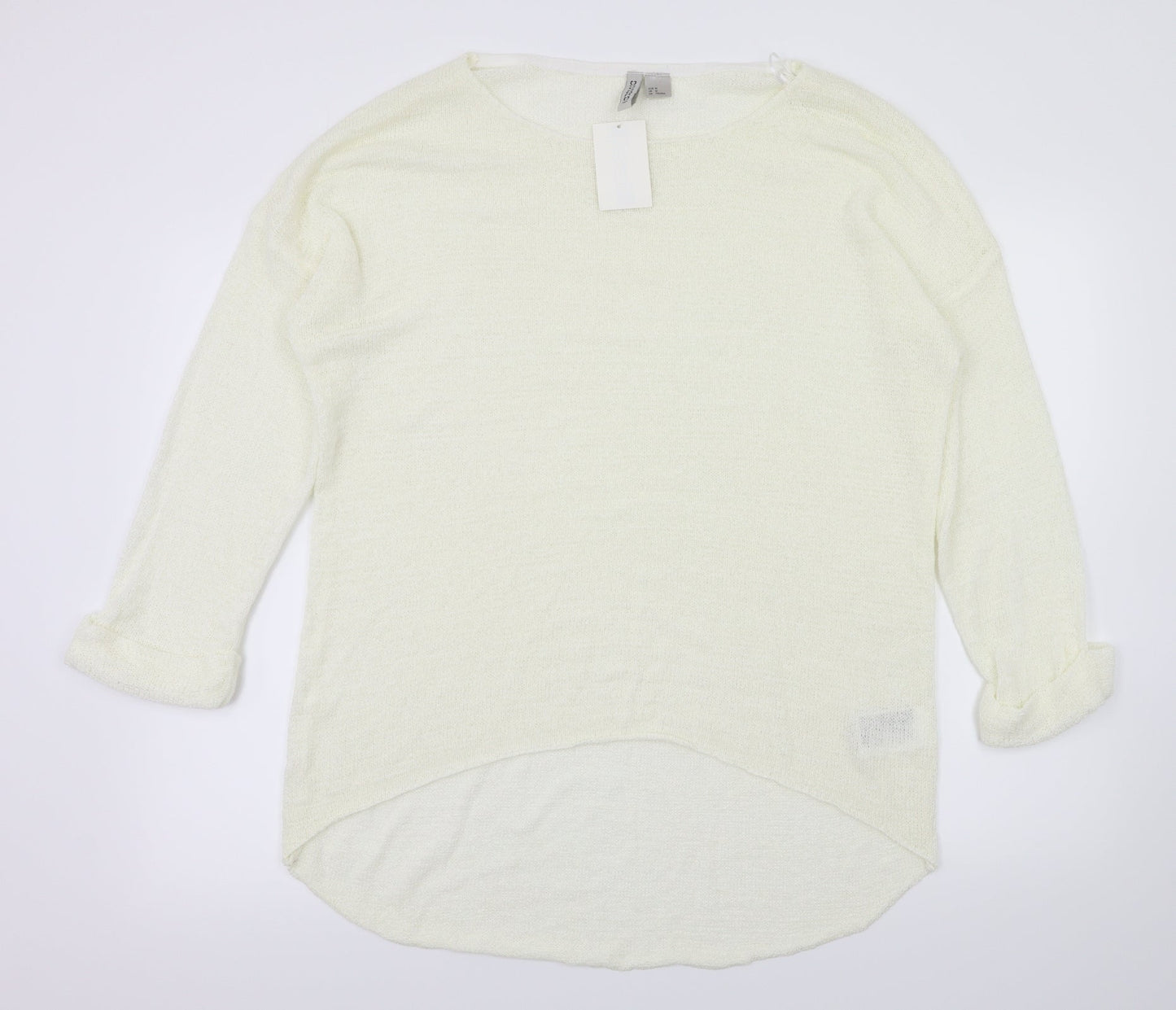 H&M Womens Ivory   Basic Blouse Size M