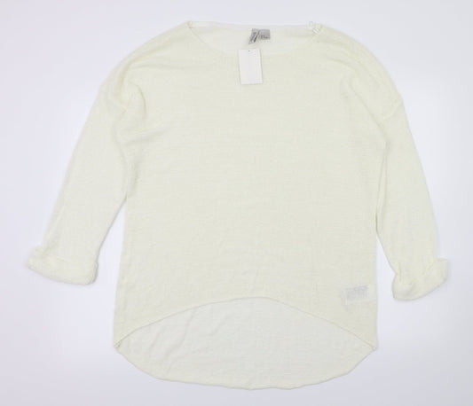 H&M Womens Ivory   Basic Blouse Size M