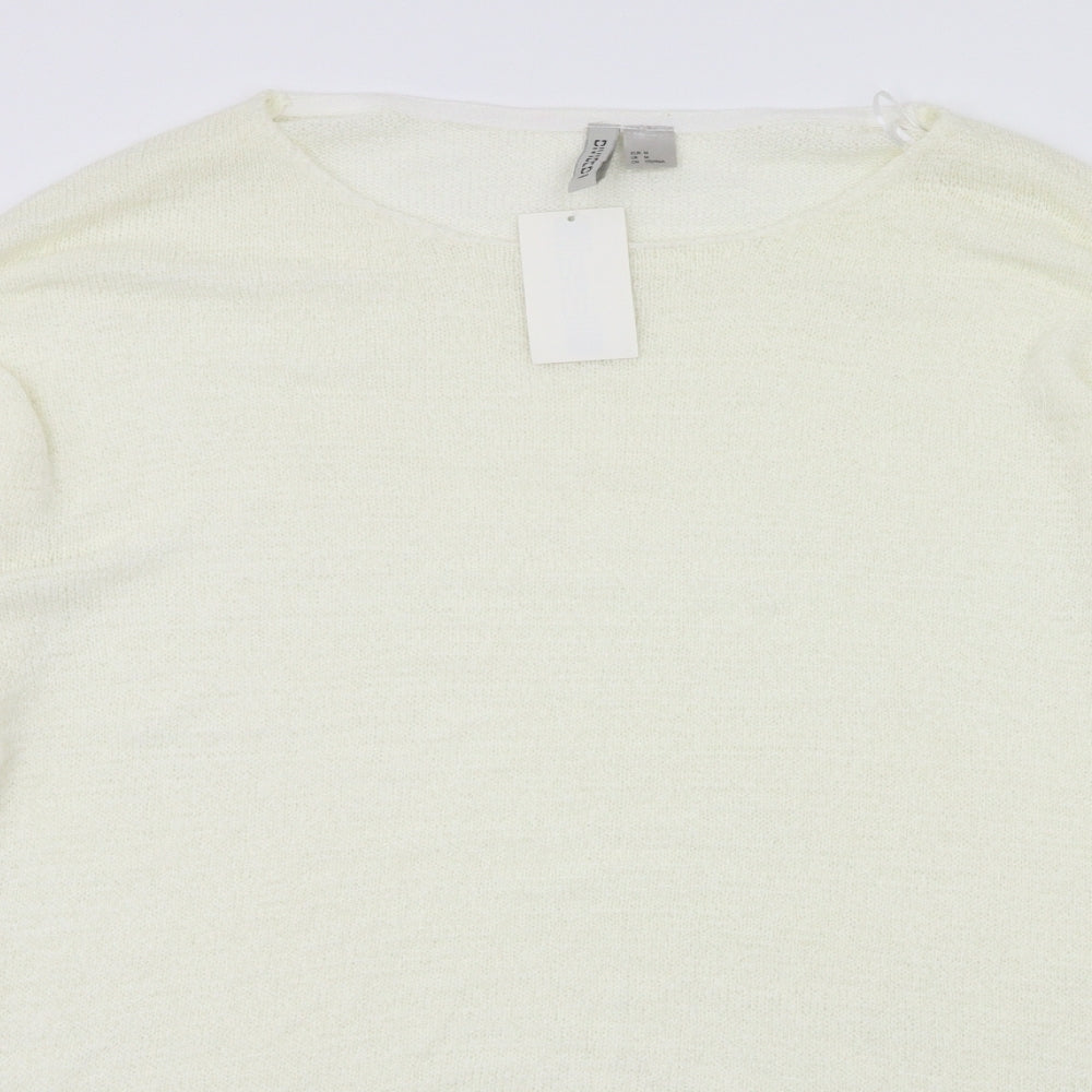 H&M Womens Ivory   Basic Blouse Size M