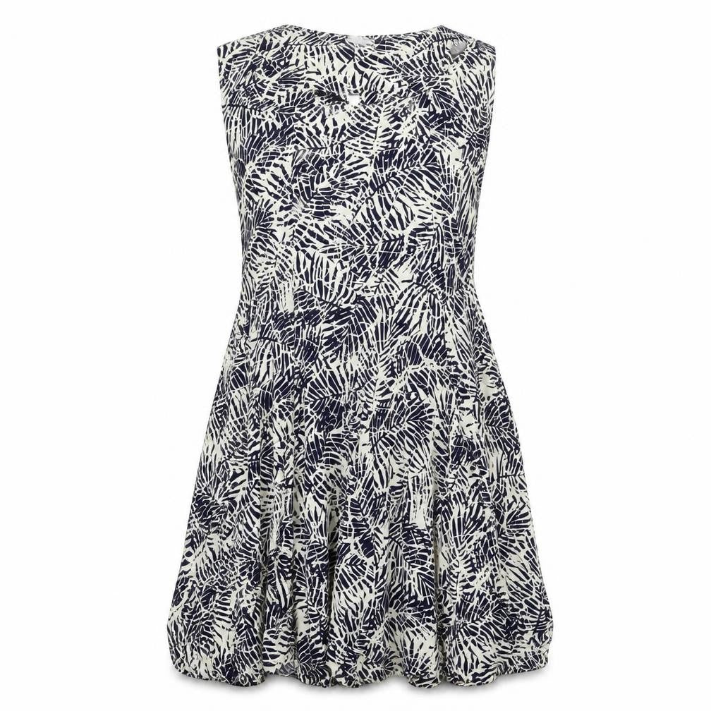 New Look Womens Blue   A-Line  Size 14  - Leaf print