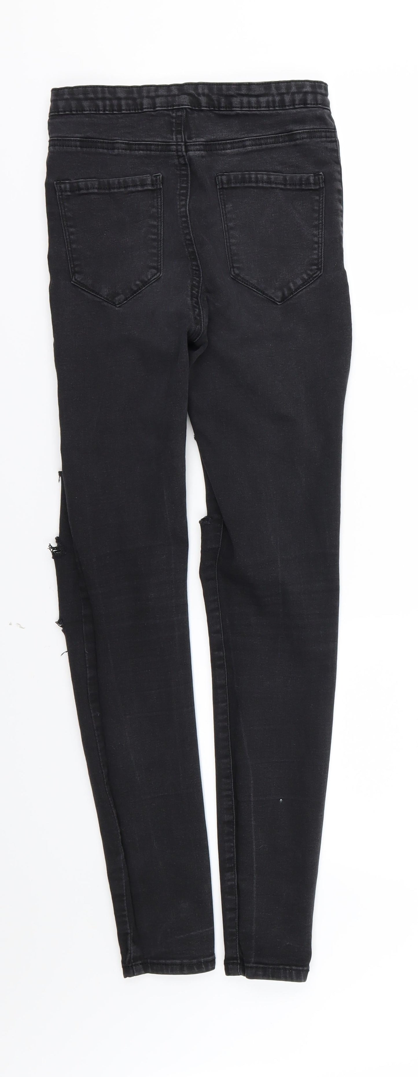 Denim & Co. Womens Black  Denim Skinny Jeans Size 8 L29 in