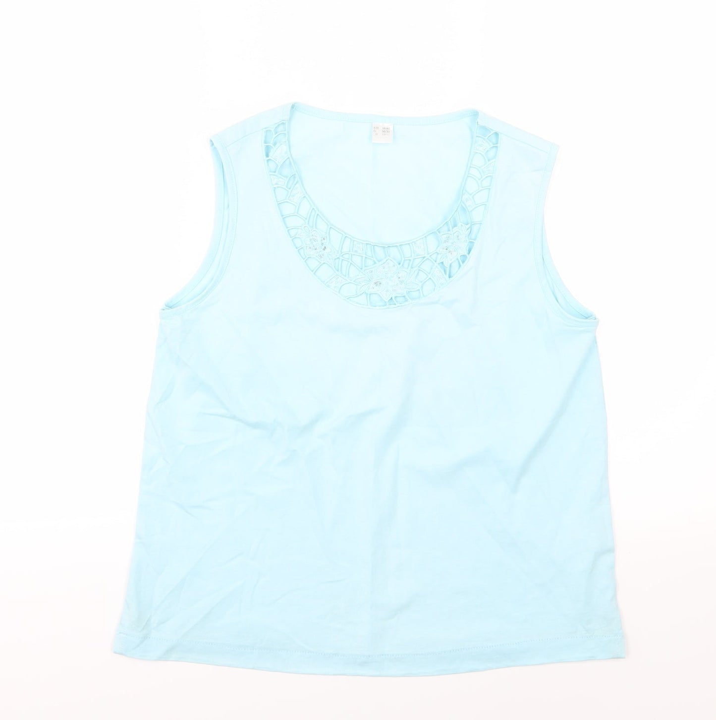 Preworn Womens Blue  Jersey Basic Tank Size 10