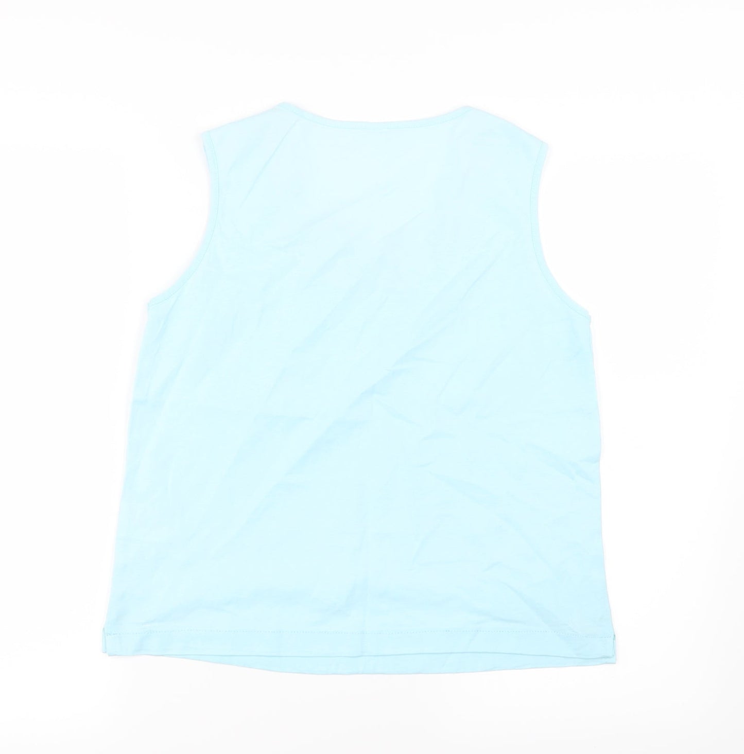 Preworn Womens Blue  Jersey Basic Tank Size 10