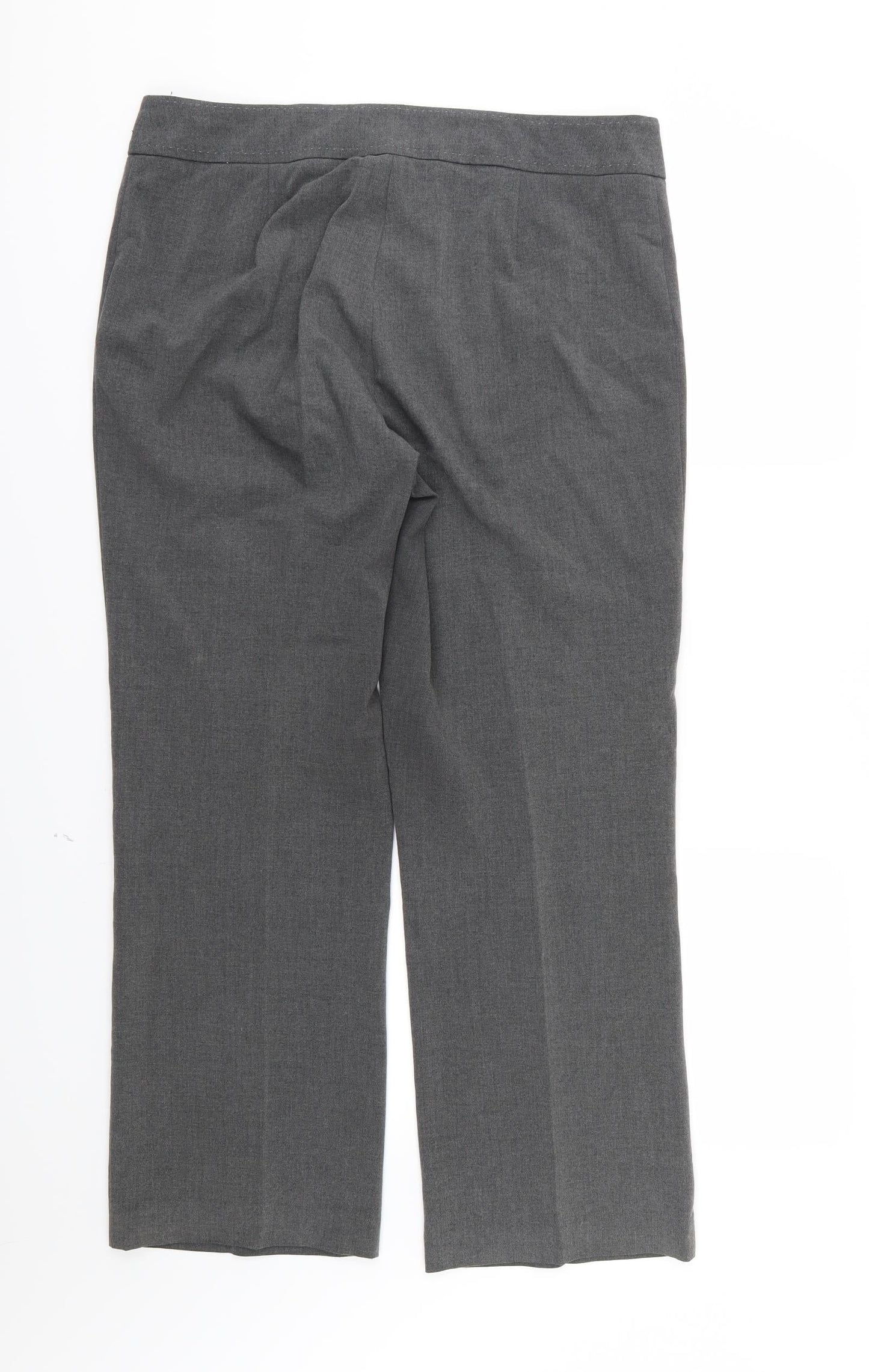 Ellie Louise Womens Grey  Rayon Trousers  Size 16 L28 in