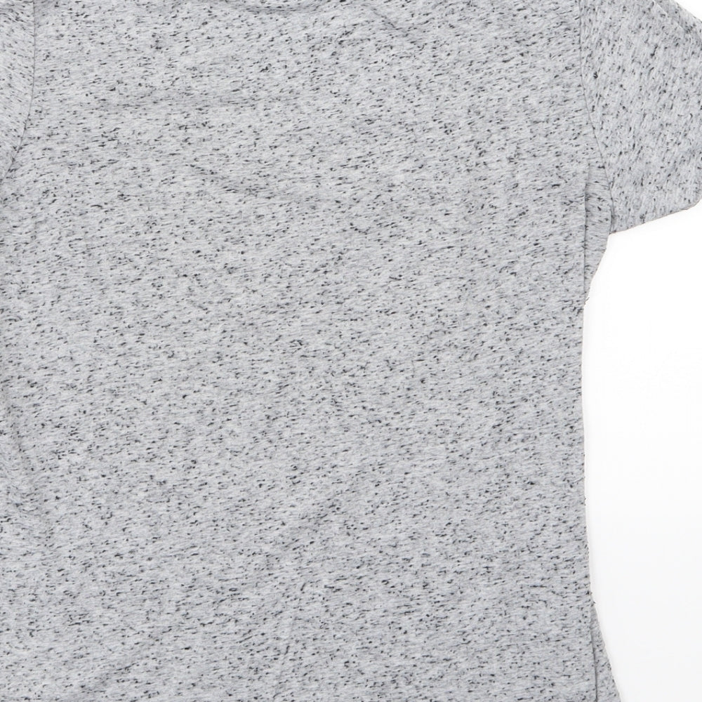 H&M Womens Grey  Jersey Basic T-Shirt Size S