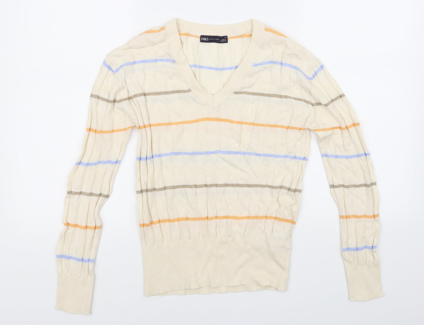 M&S Collection Womens Beige   Pullover Jumper Size S