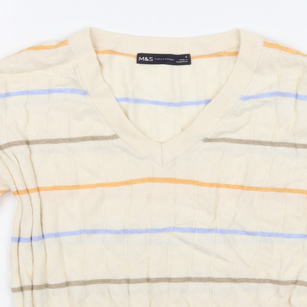 M&S Collection Womens Beige   Pullover Jumper Size S