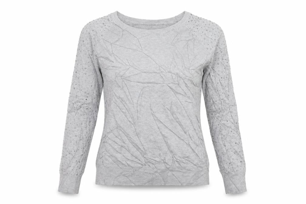 Vila Milano Womens Grey   Pullover Jumper Size L