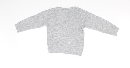 Back view of Sweet Millie girls’ grey jumper, size 7, years