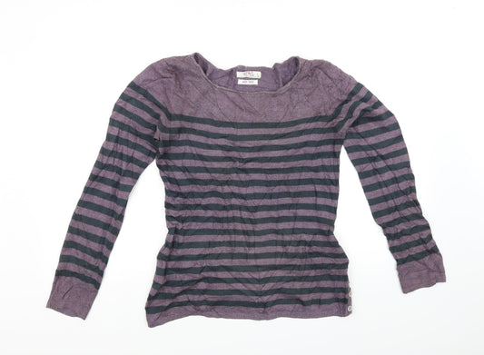 adelaide street Womens Blue Striped  Pullover Jumper Size M