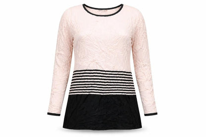 Bonmarché Womens Pink Striped A-Line Size S