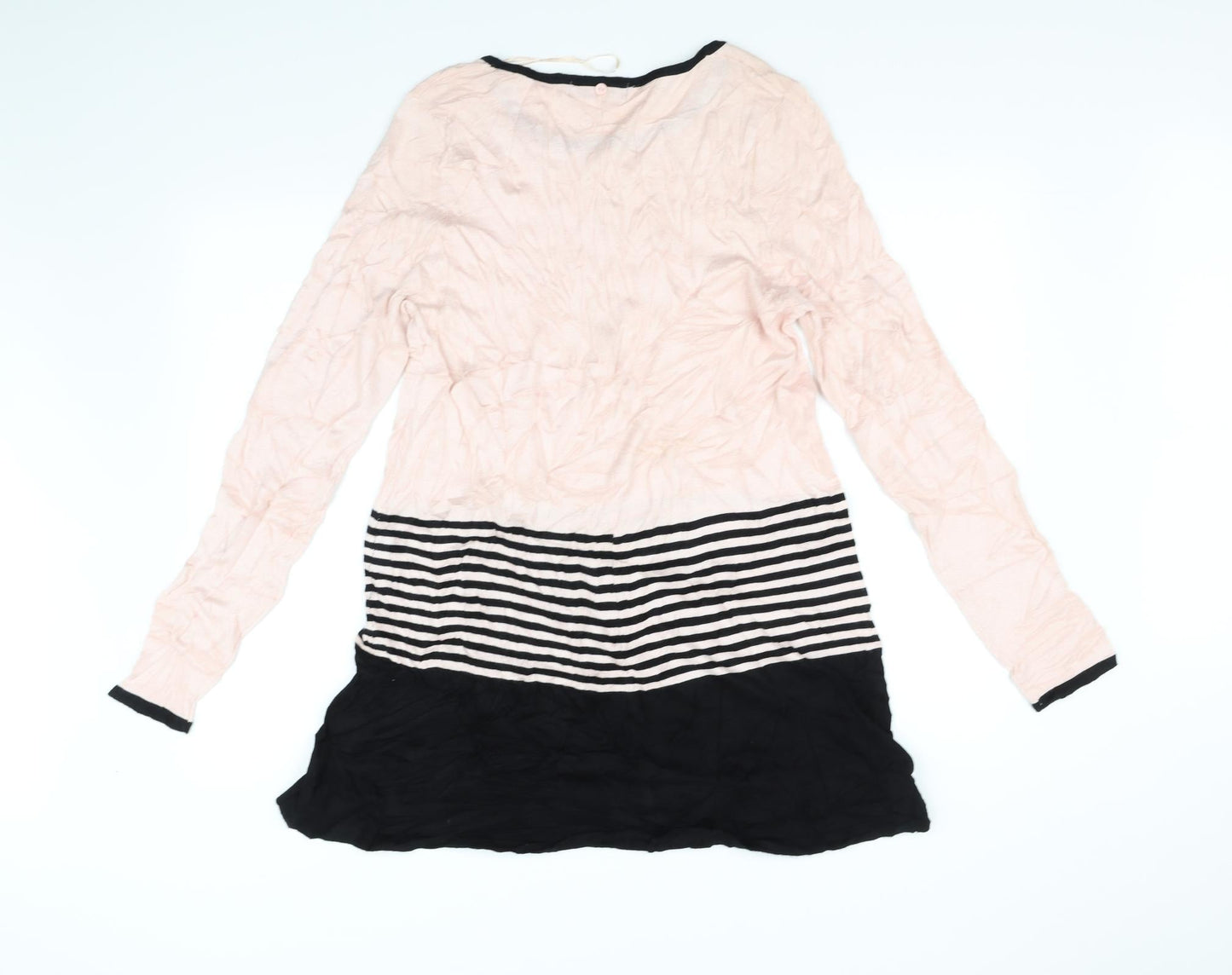 Bonmarche Womens Pink Striped  A-Line  Size S