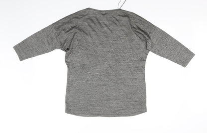 Back view of Tu women’s grey jumper, size UK 12