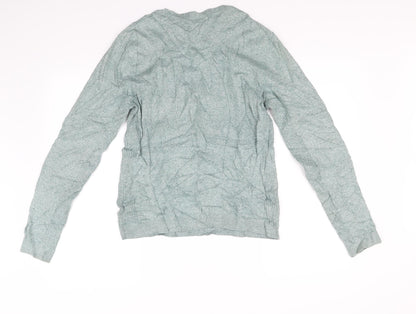 Back view of Topman men’s green jumper, size XS