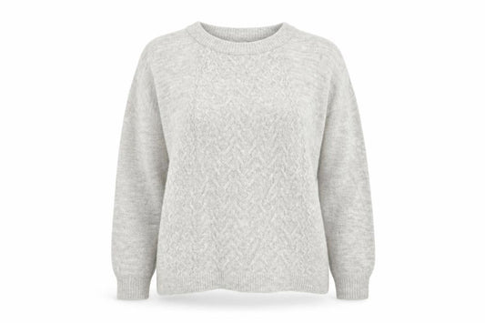 Front view of Tu women’s grey jumper, size UK 10