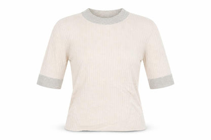 Front view of River island women’s pink basic t-shirt, size UK 8