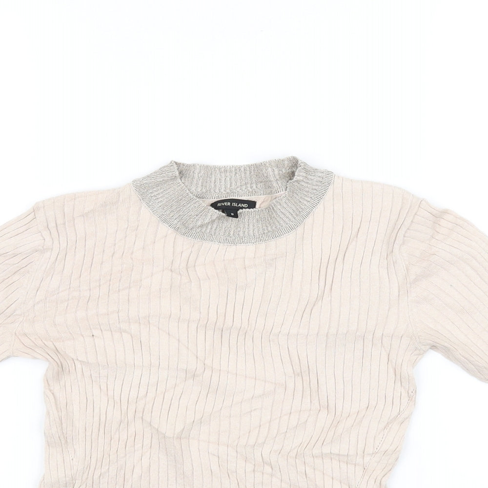 River island  Womens Pink   Basic T-Shirt Size 8