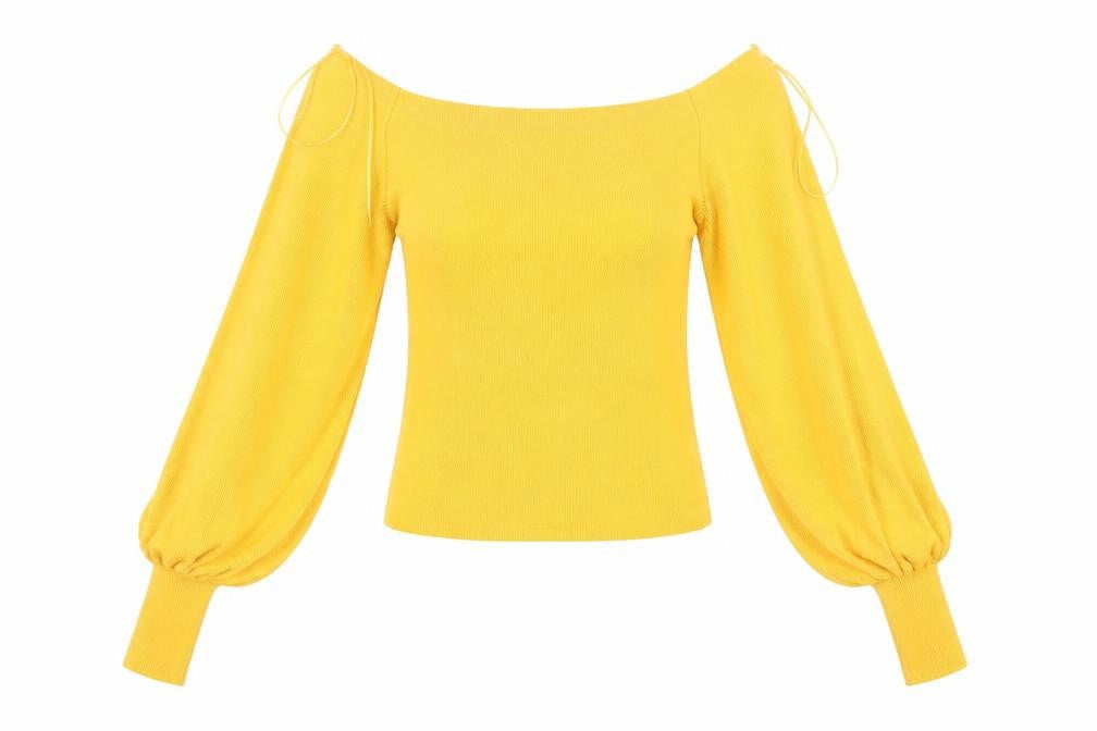 Topshop Womens Orange  Corduroy Pullover Jumper Size 8