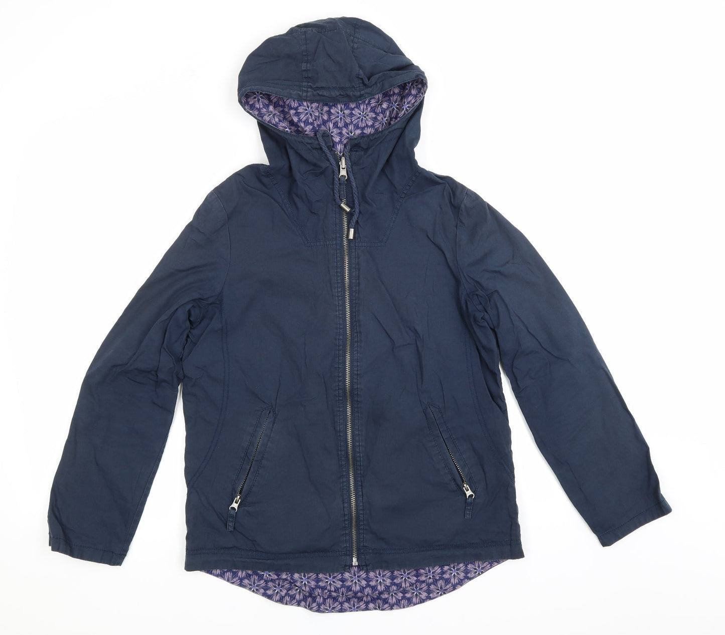 Preworn Womens Blue   Windbreaker Coat Size S